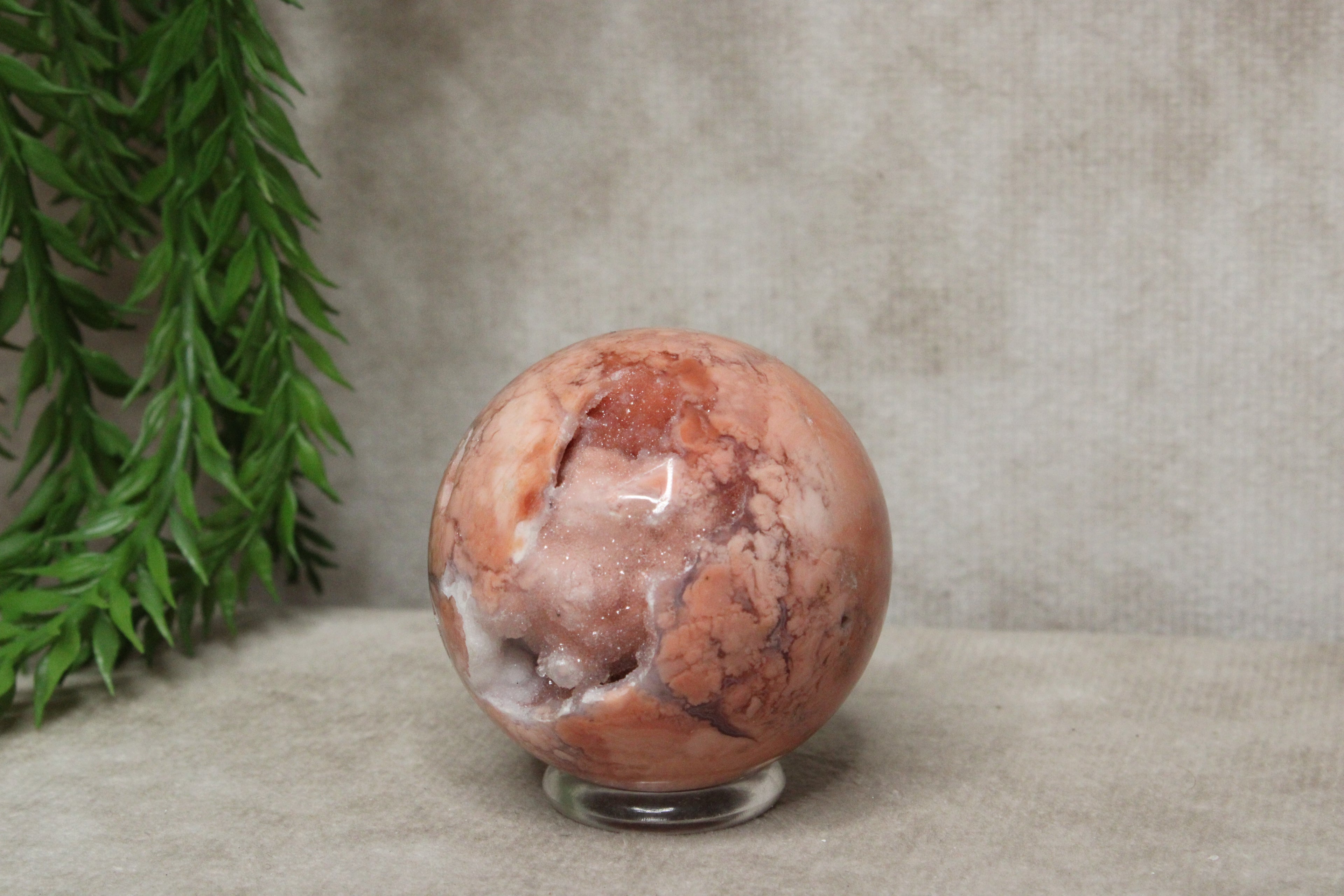 Roze agaat bol #1793