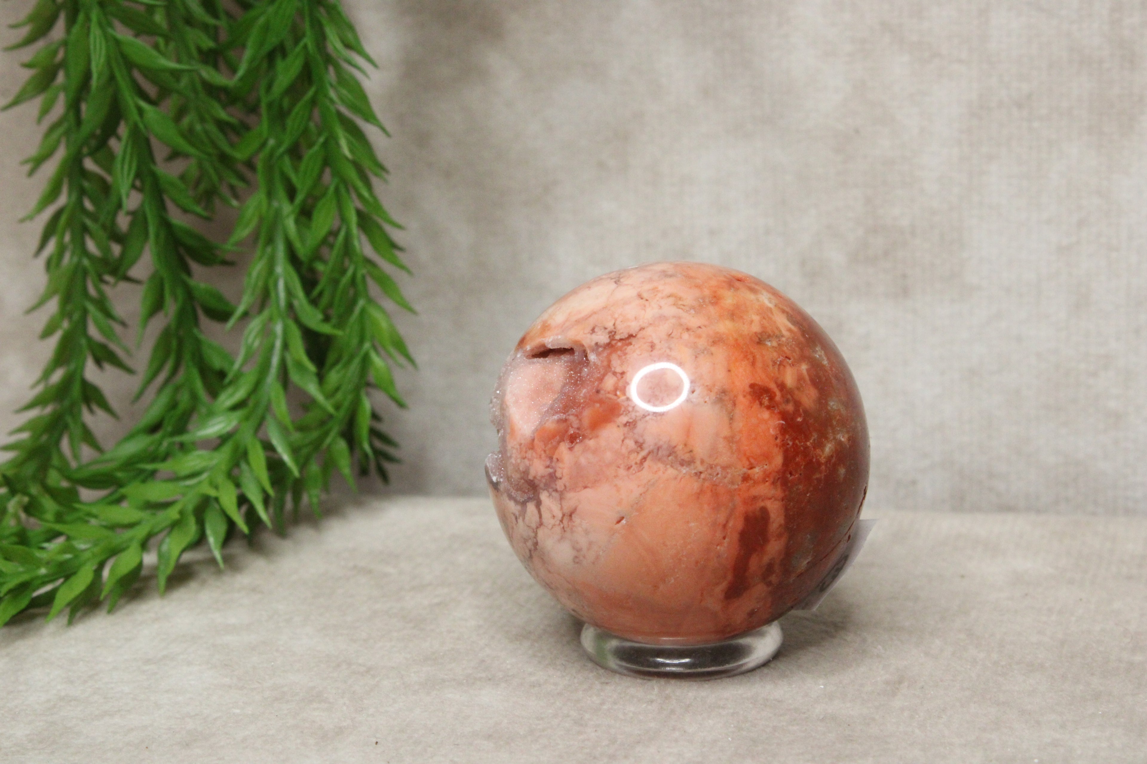 Roze agaat bol #1793