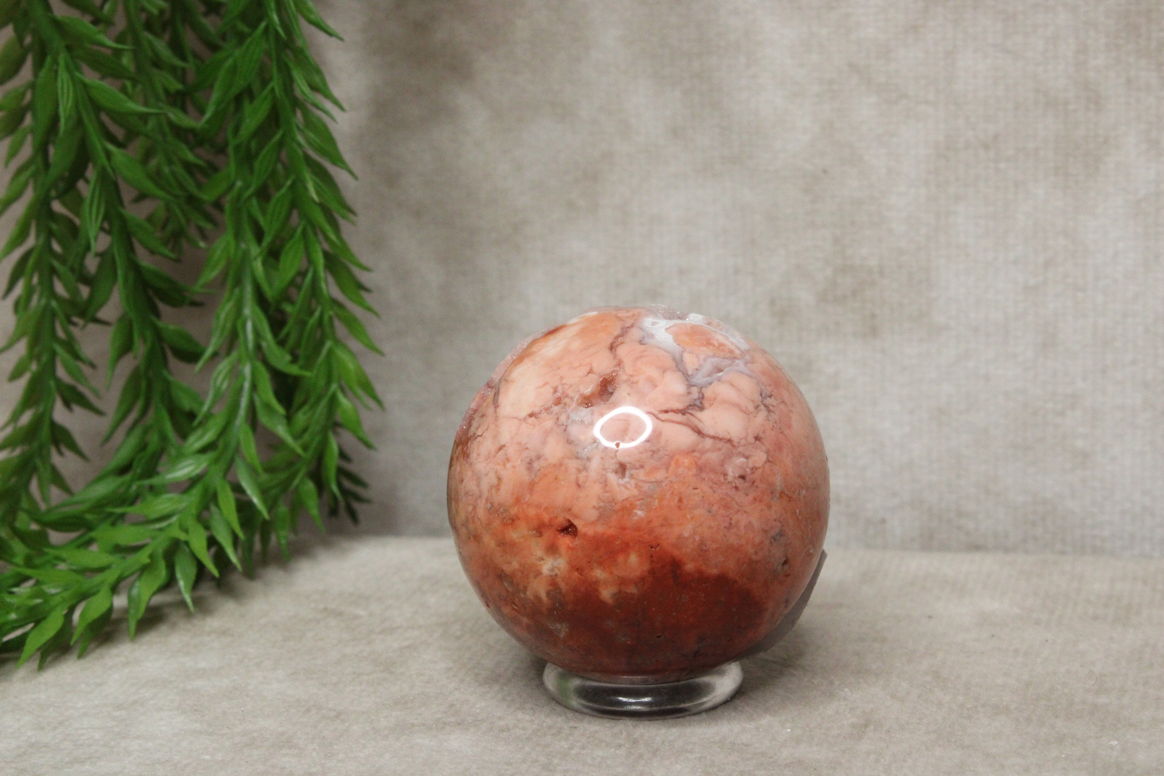 Roze agaat bol #1793