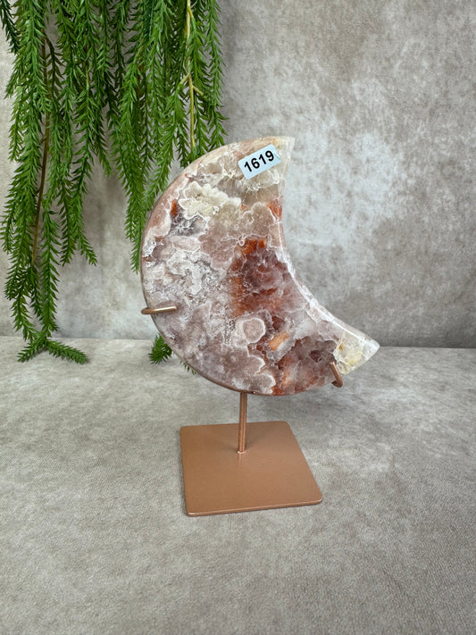 Roze amethist maan #1619