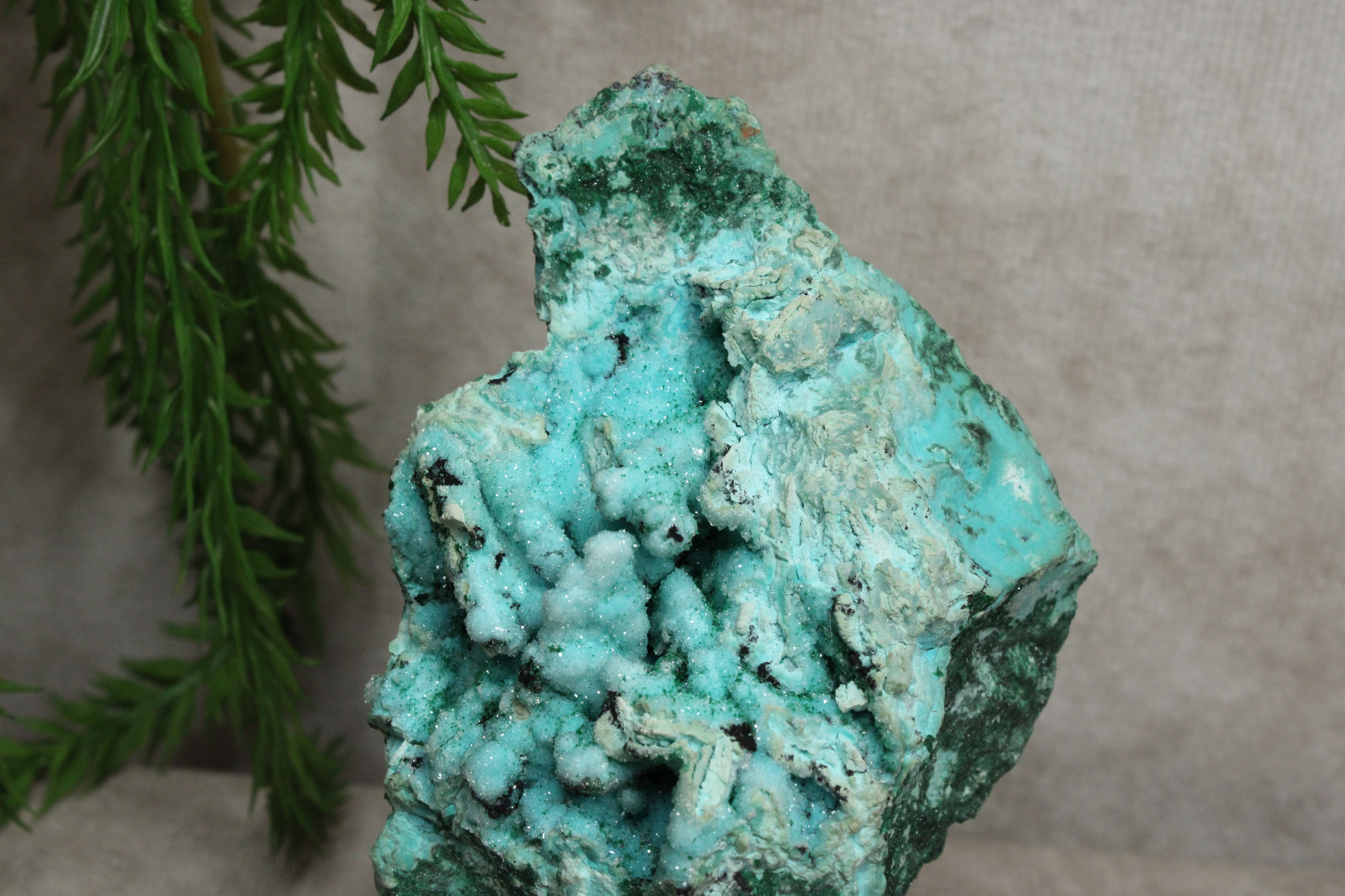 Chrysocolla cluster zeer zeldzaam !