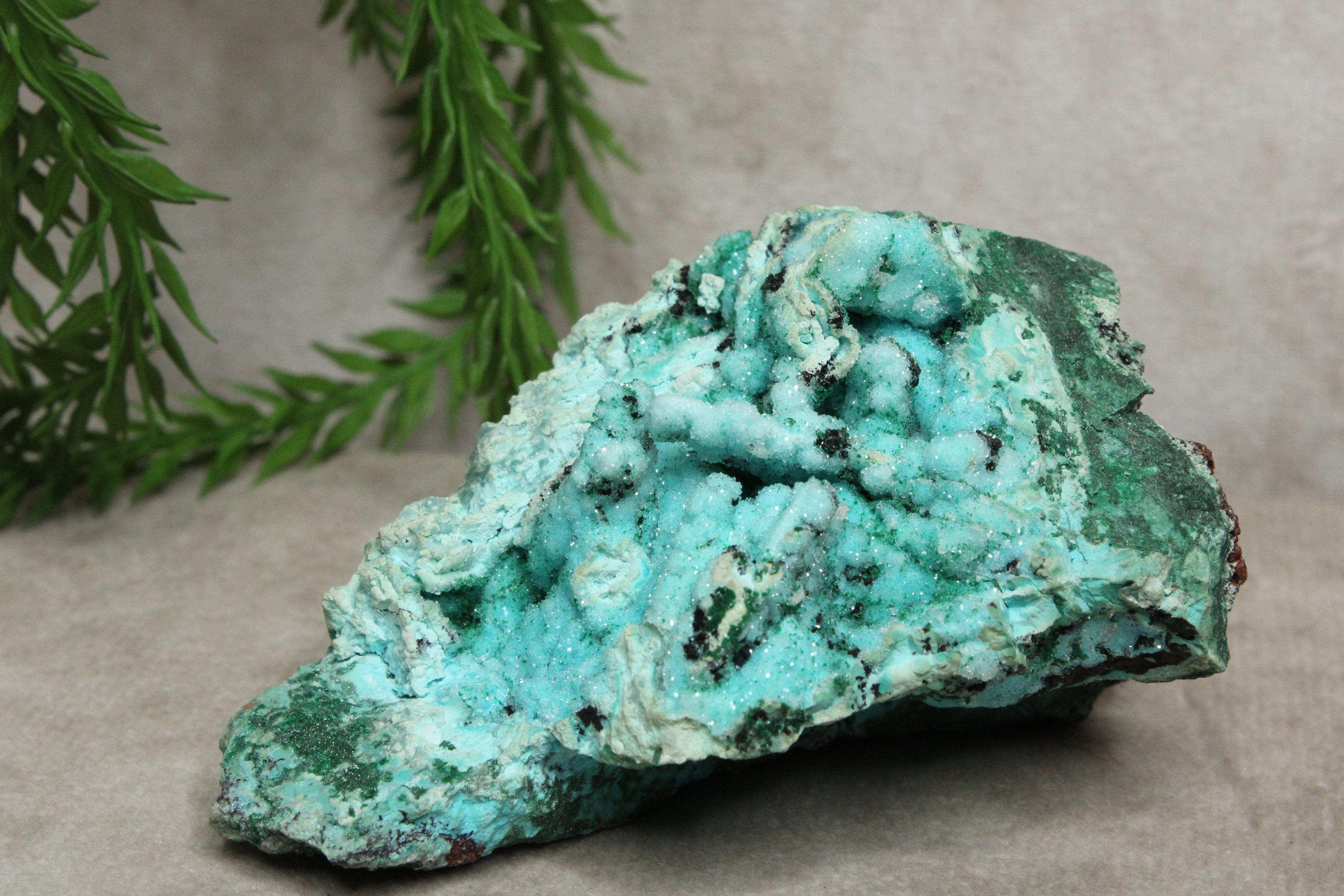 Chrysocolla cluster zeer zeldzaam !