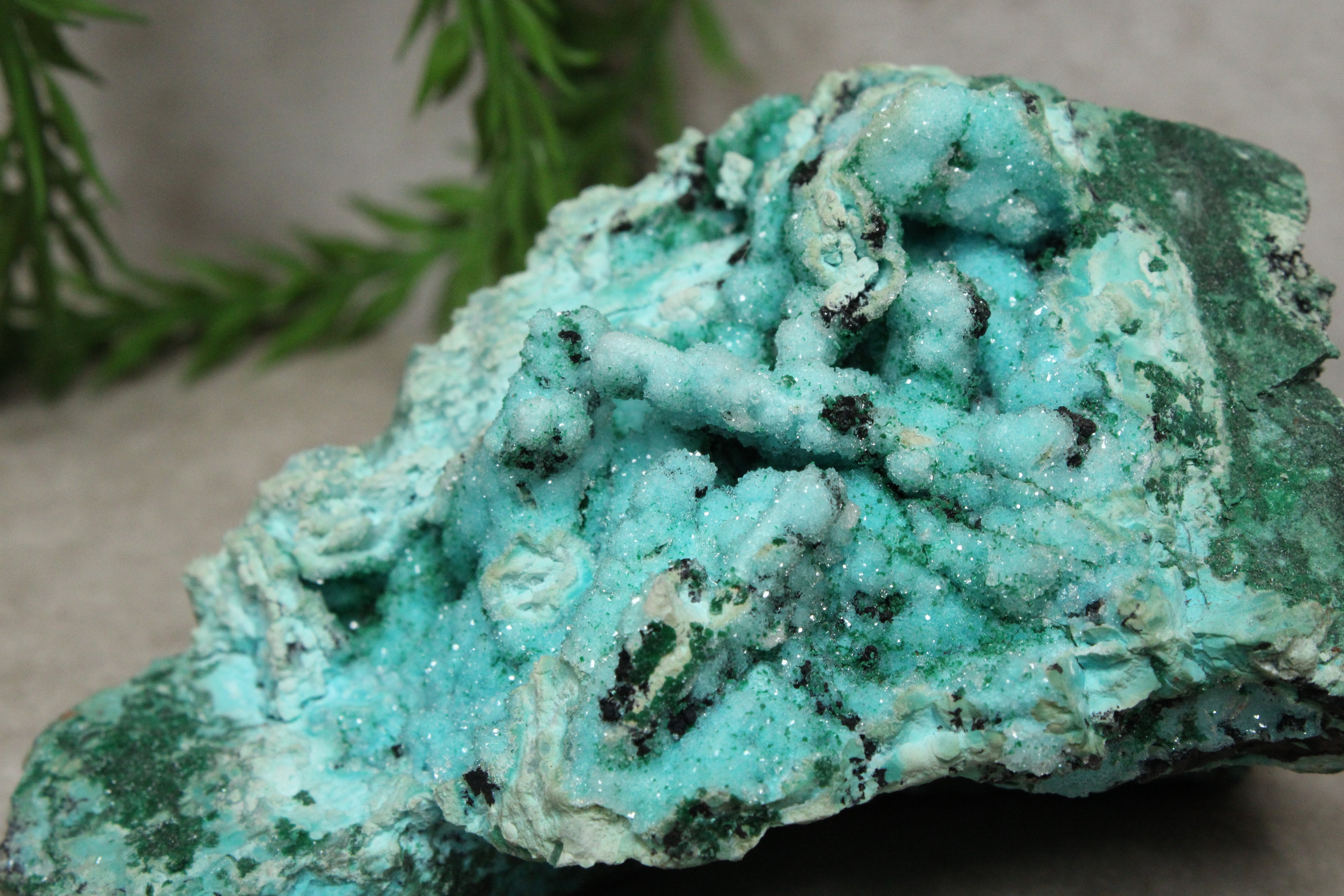 Chrysocolla cluster zeer zeldzaam !