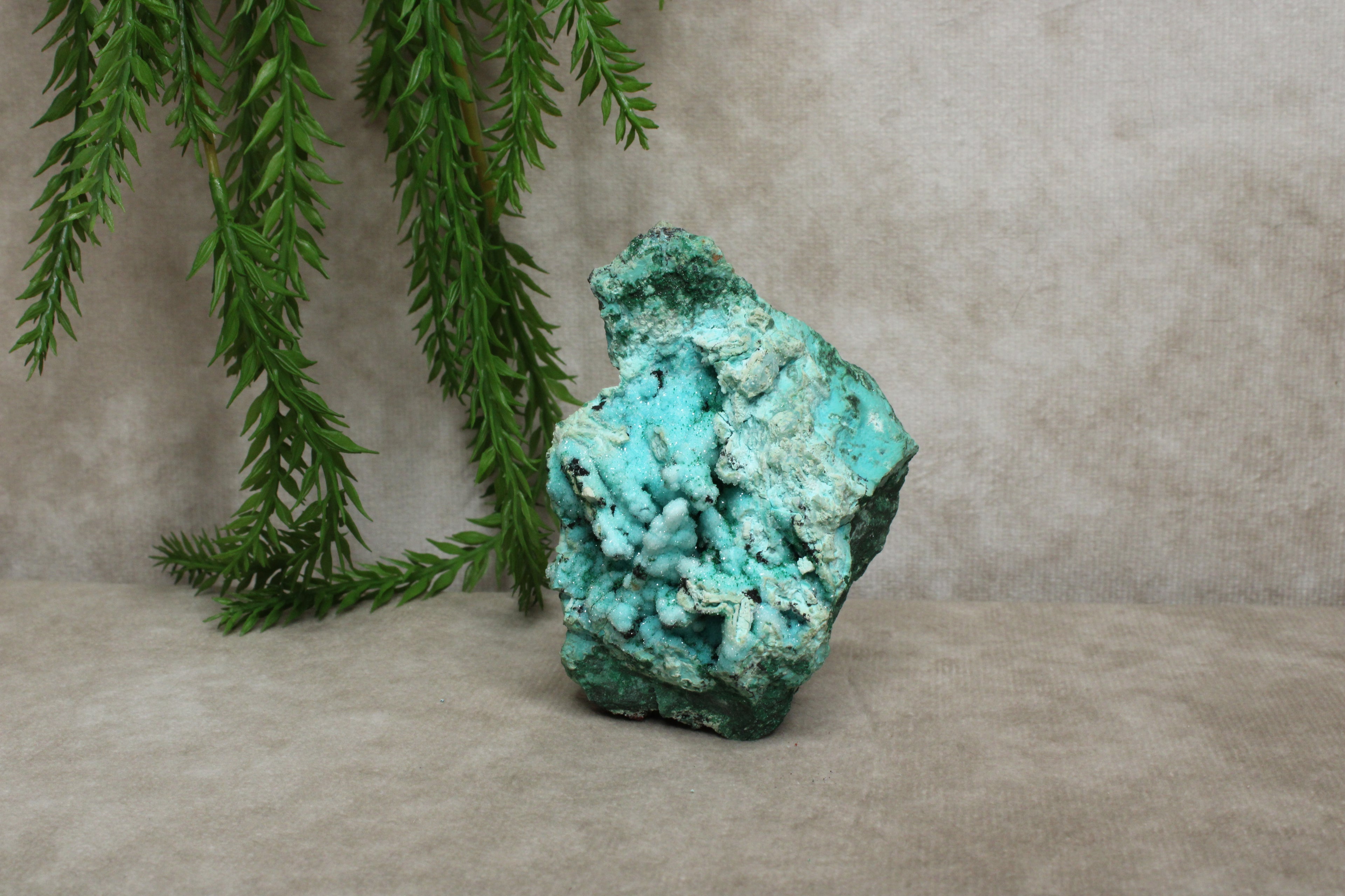 Chrysocolla cluster zeer zeldzaam !