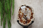Agaat schijf op luxe standaard #1815