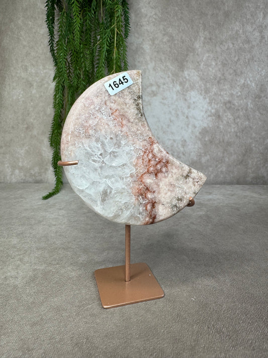 Roze amethist maan #1645