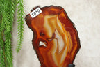 Agaat schijf op luxe standaard #1810