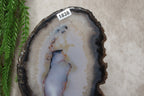 Agaatschijf op luxe standaard #1838