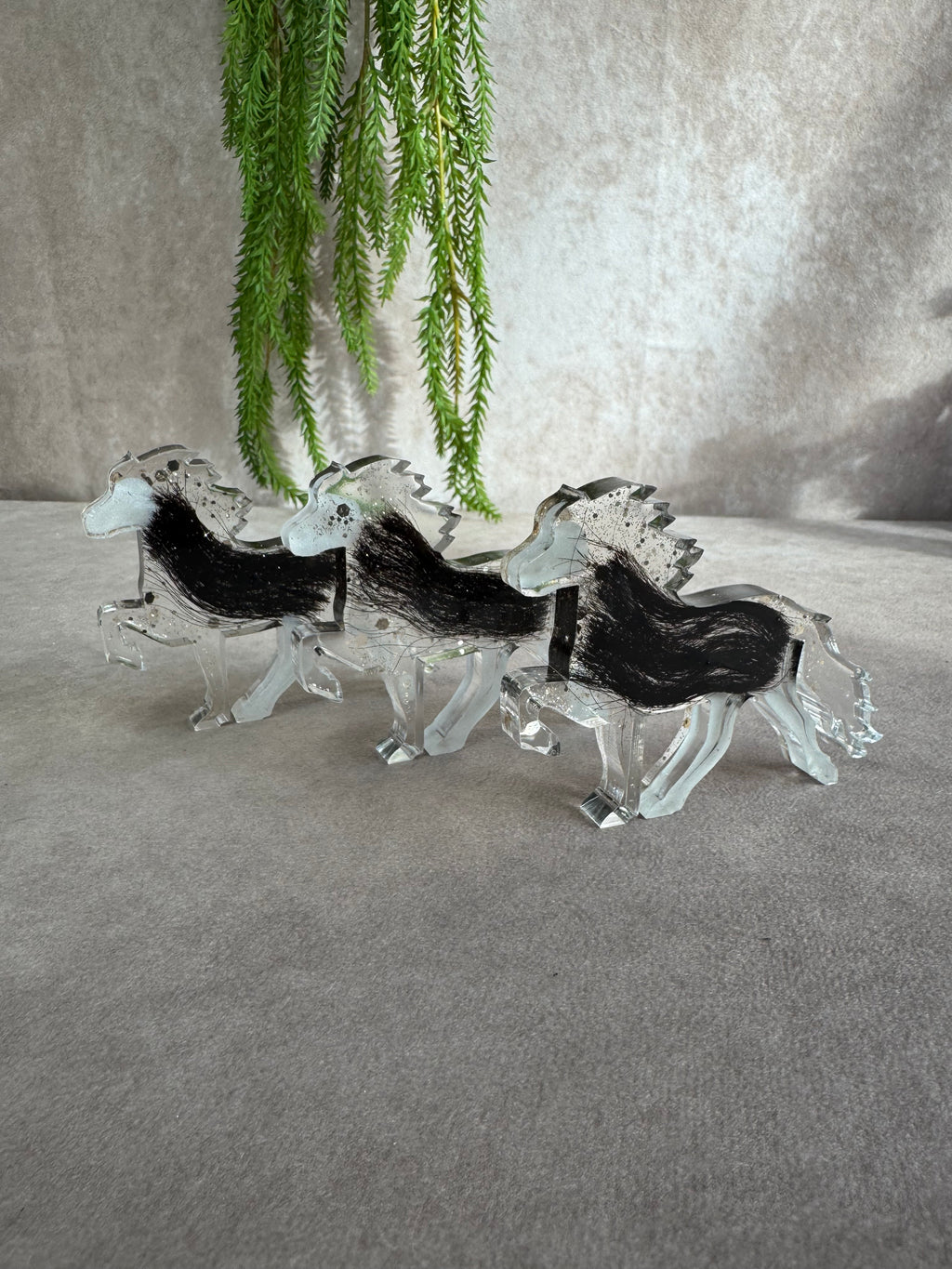 Epoxy paarden beeldje 3 maten