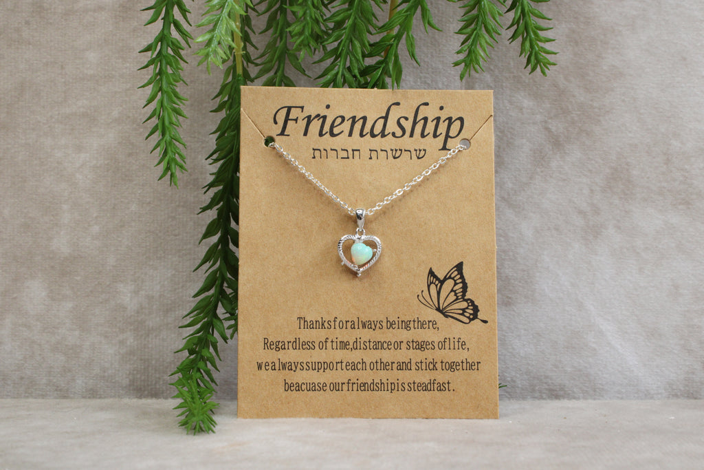Opaal ketting cadeau set