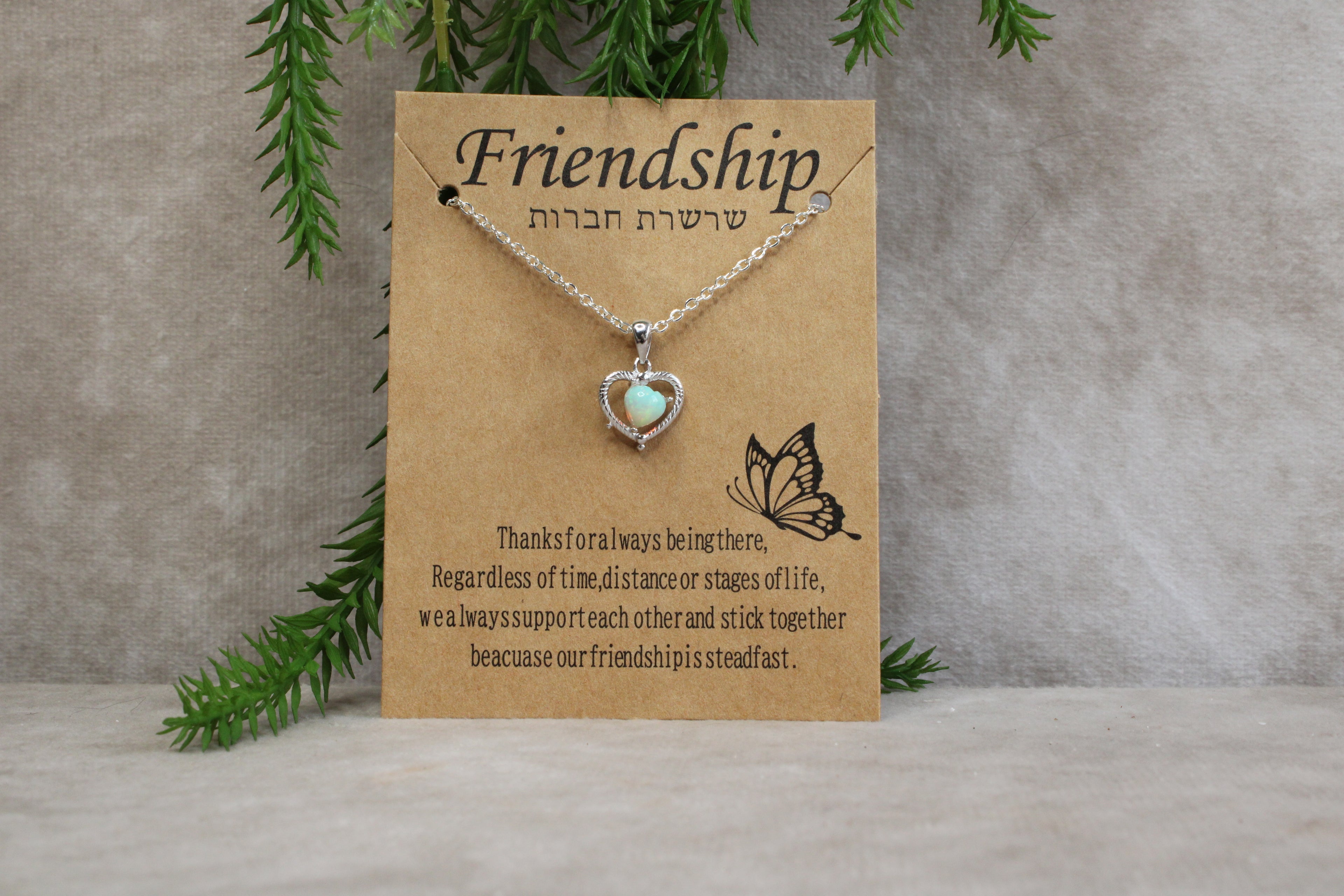 Opaal ketting cadeau set