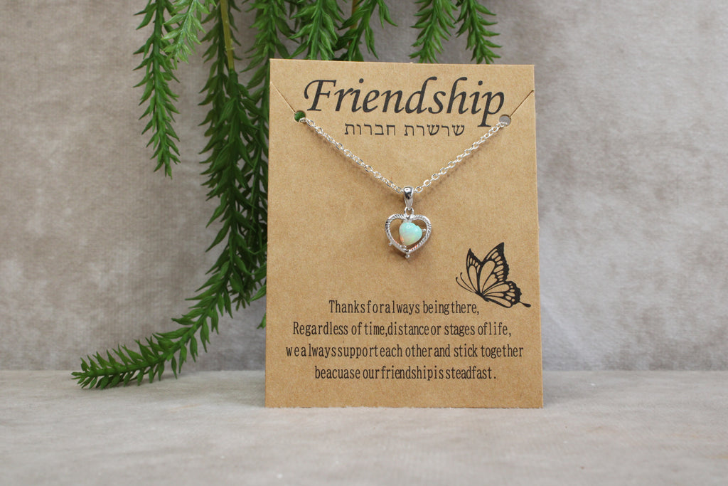 Opaal ketting cadeau set