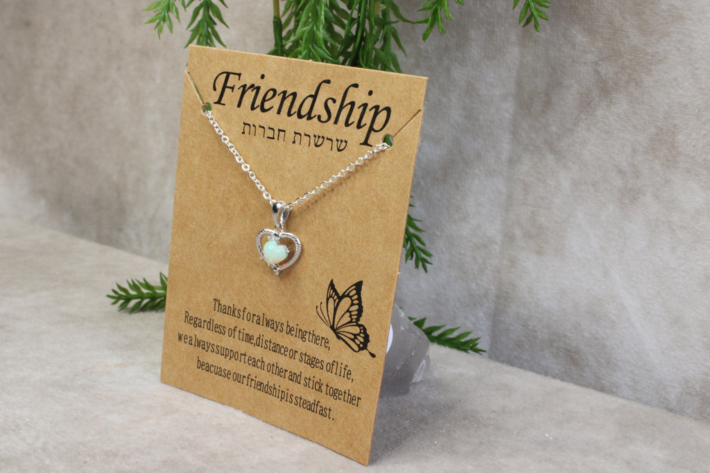 Opaal ketting cadeau set