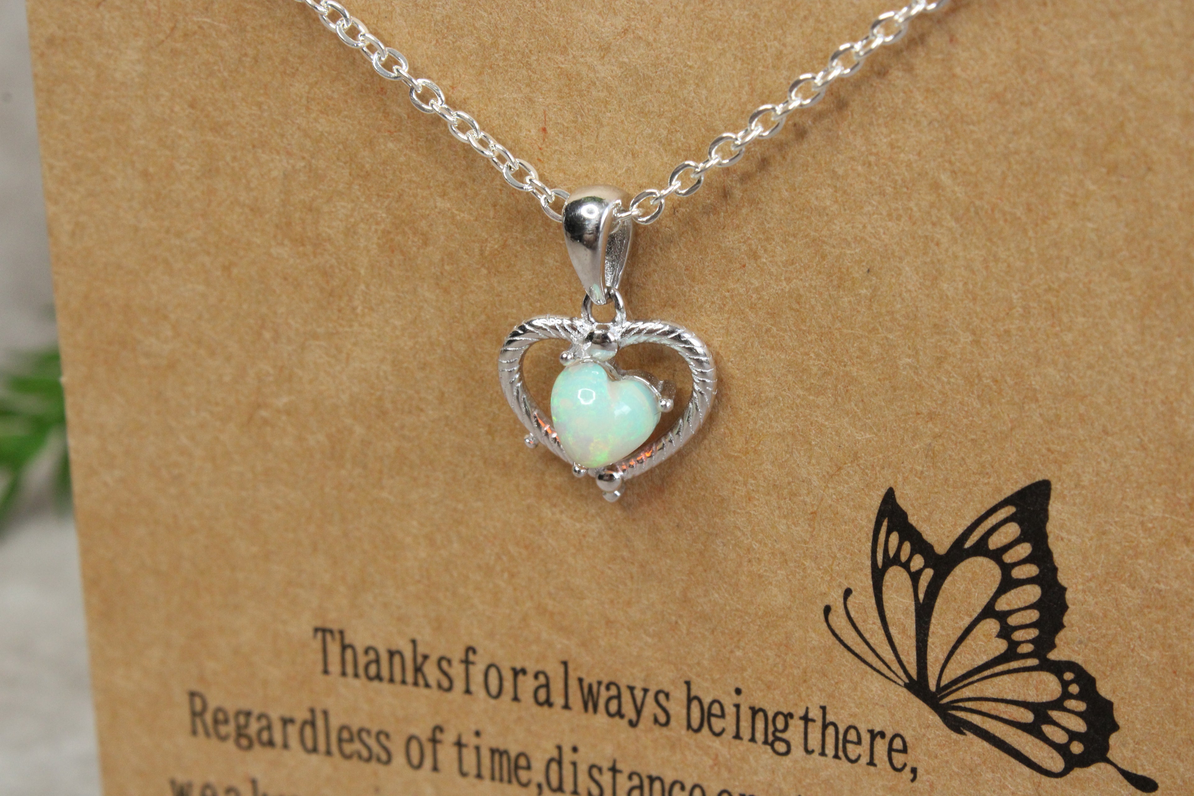 Opaal ketting cadeau set