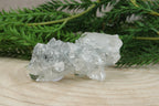 Cluster van blauwe chalcedoon, kwarts en apofylliet #100