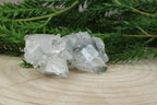 Cluster van blauwe chalcedoon, kwarts en apofylliet #100