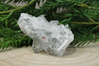 Cluster van blauwe chalcedoon, kwarts en apofylliet #2