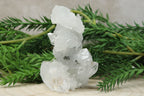 Cluster van blauwe chalcedoon, kwarts en apofylliet #3
