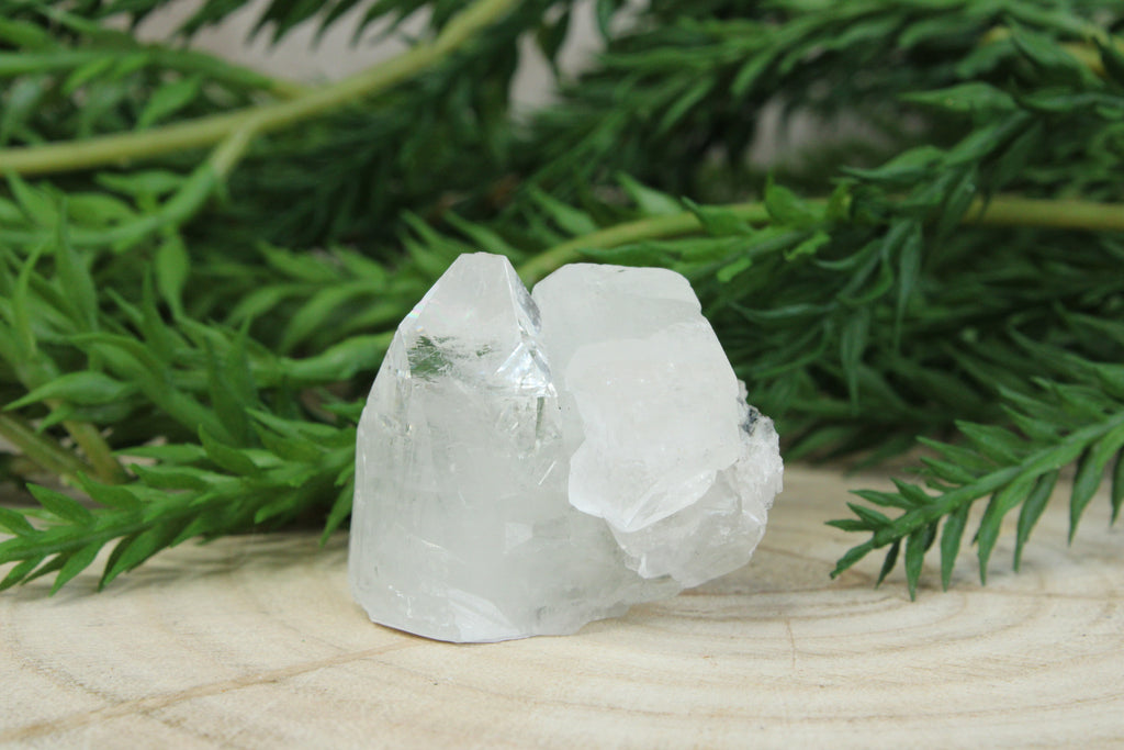 Cluster van blauwe chalcedoon, kwarts en apofylliet #4