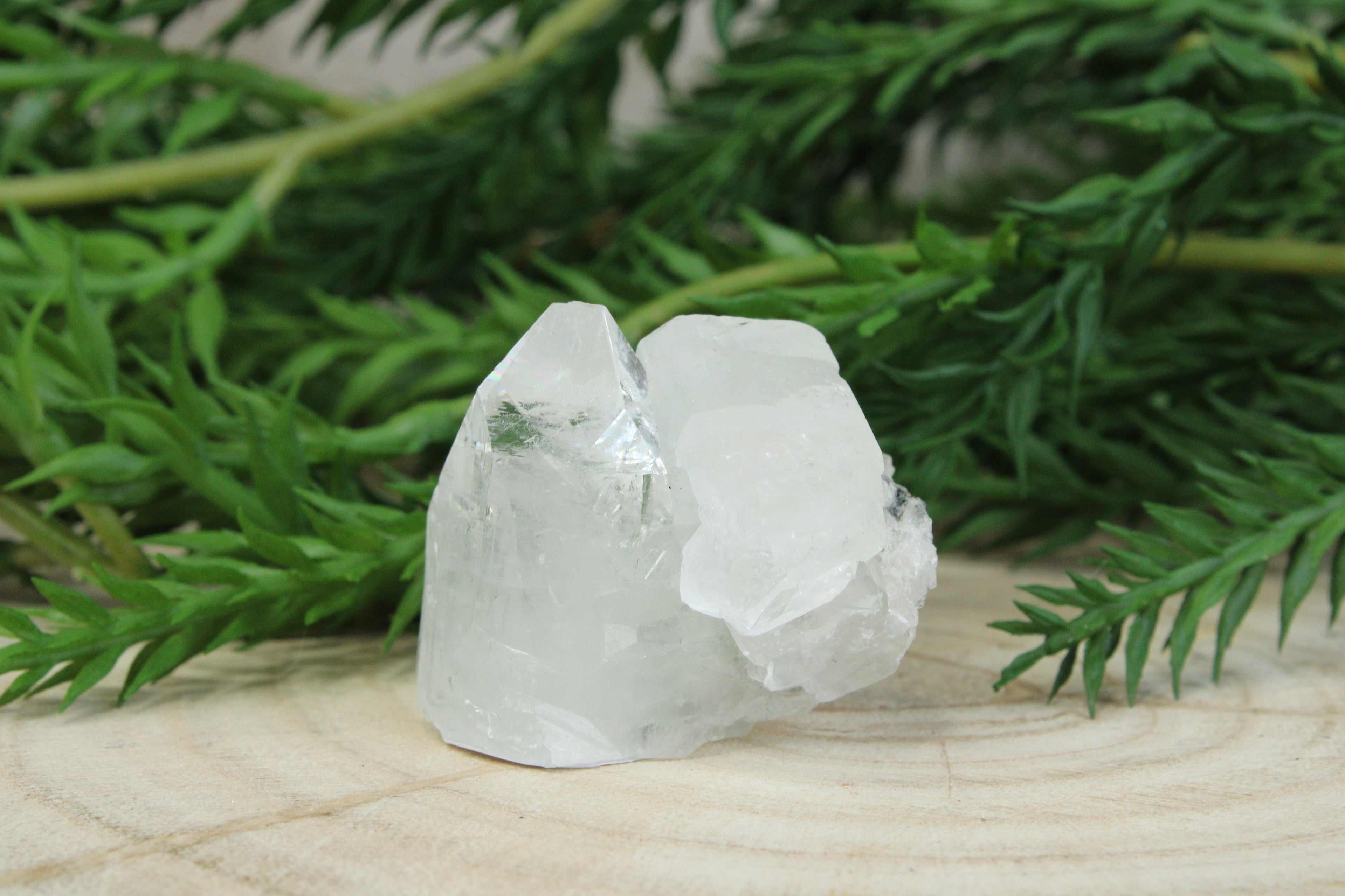 Cluster van blauwe chalcedoon, kwarts en apofylliet #4