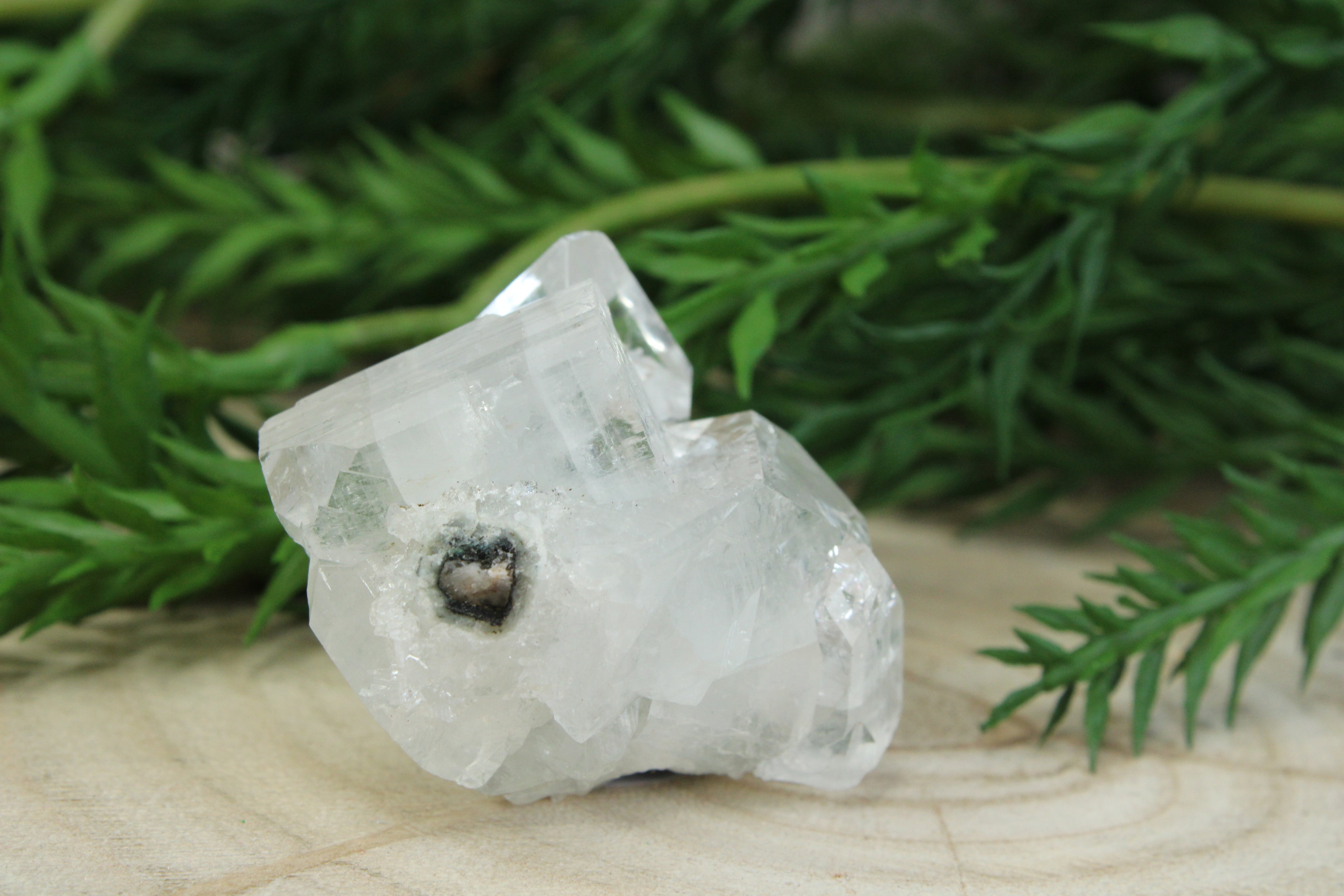 Cluster van blauwe chalcedoon, kwarts en apofylliet #4