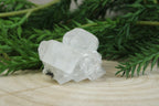 Cluster van blauwe chalcedoon, kwarts en apofylliet #4
