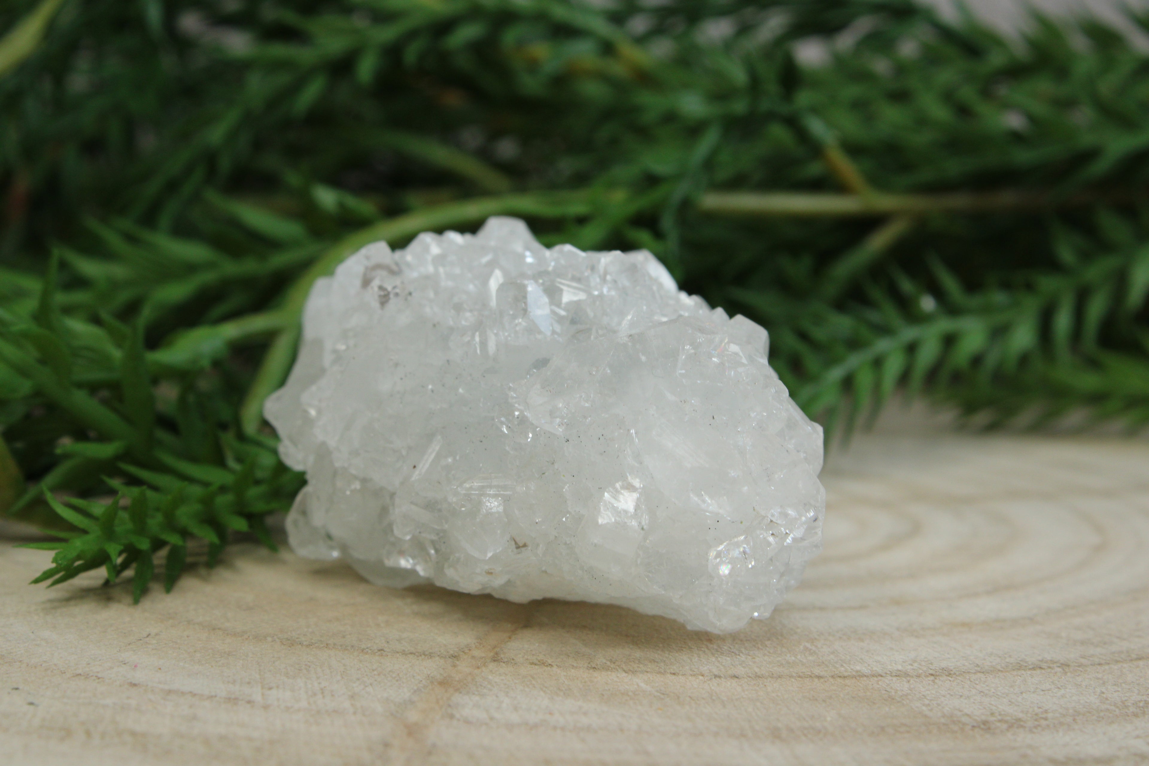 Cluster van blauwe chalcedoon, kwarts en apofylliet #5