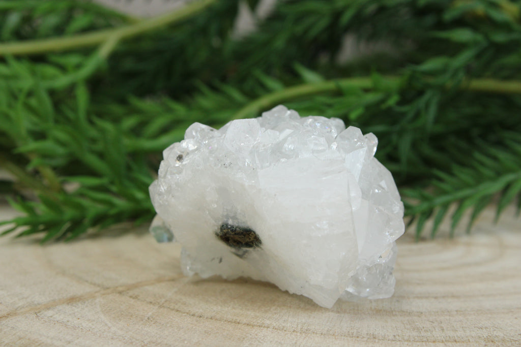 Cluster van blauwe chalcedoon, kwarts en apofylliet #5