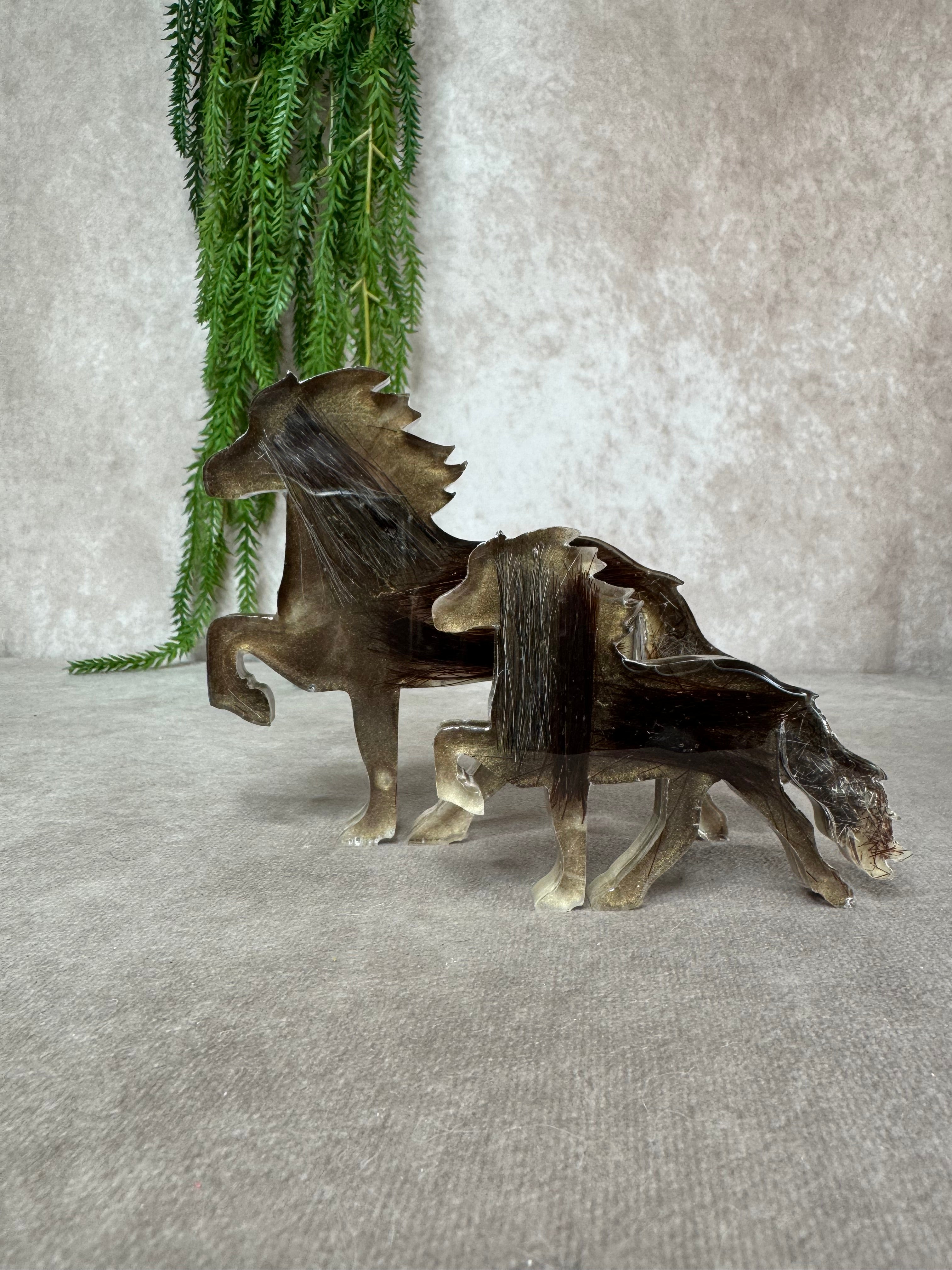 Epoxy paarden beeldje 3 maten