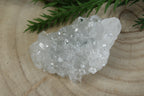 Cluster van blauwe chalcedoon, kwarts en apofylliet #5