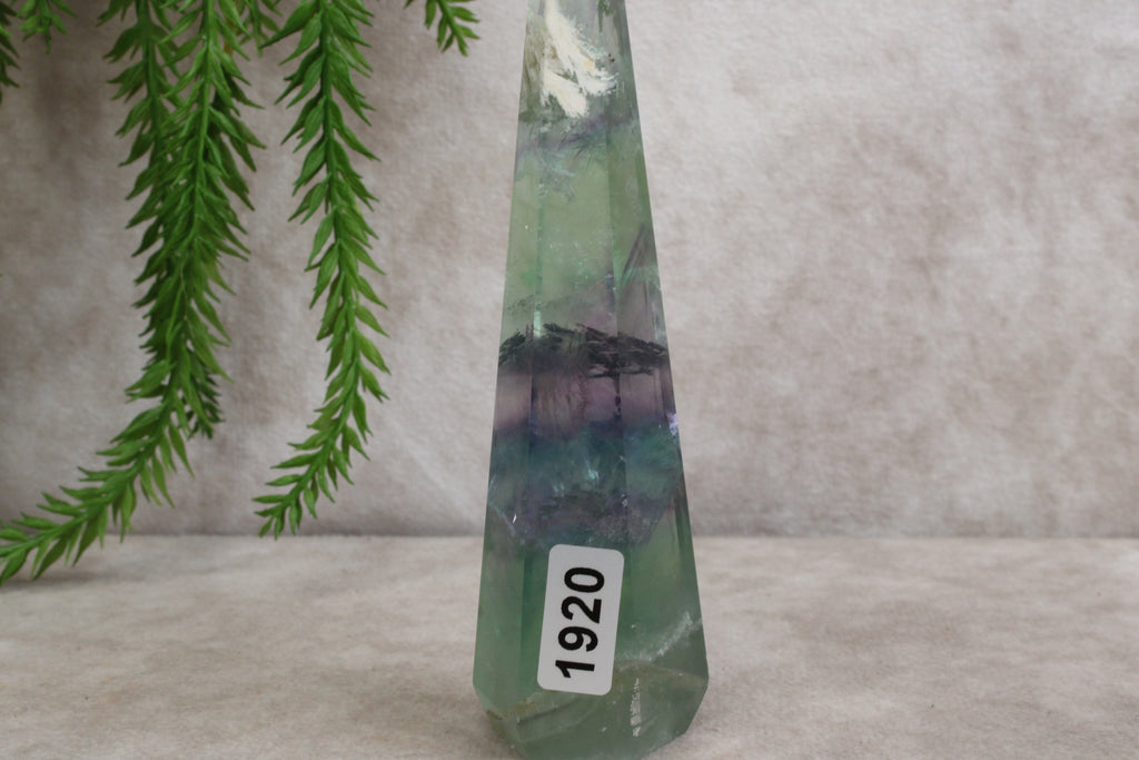 Feather fluoriet punt #1920