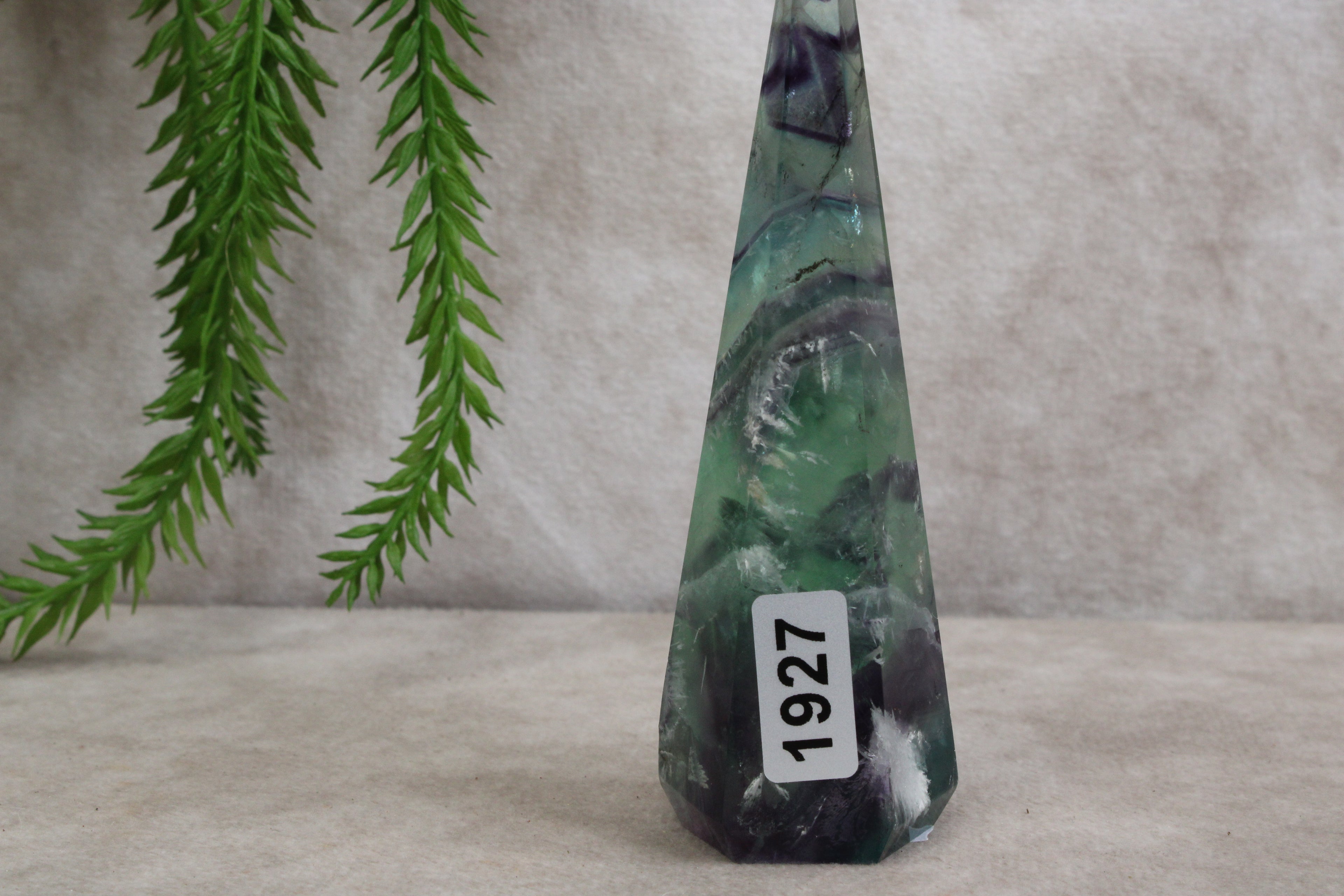 Feather fluoriet punt #1927