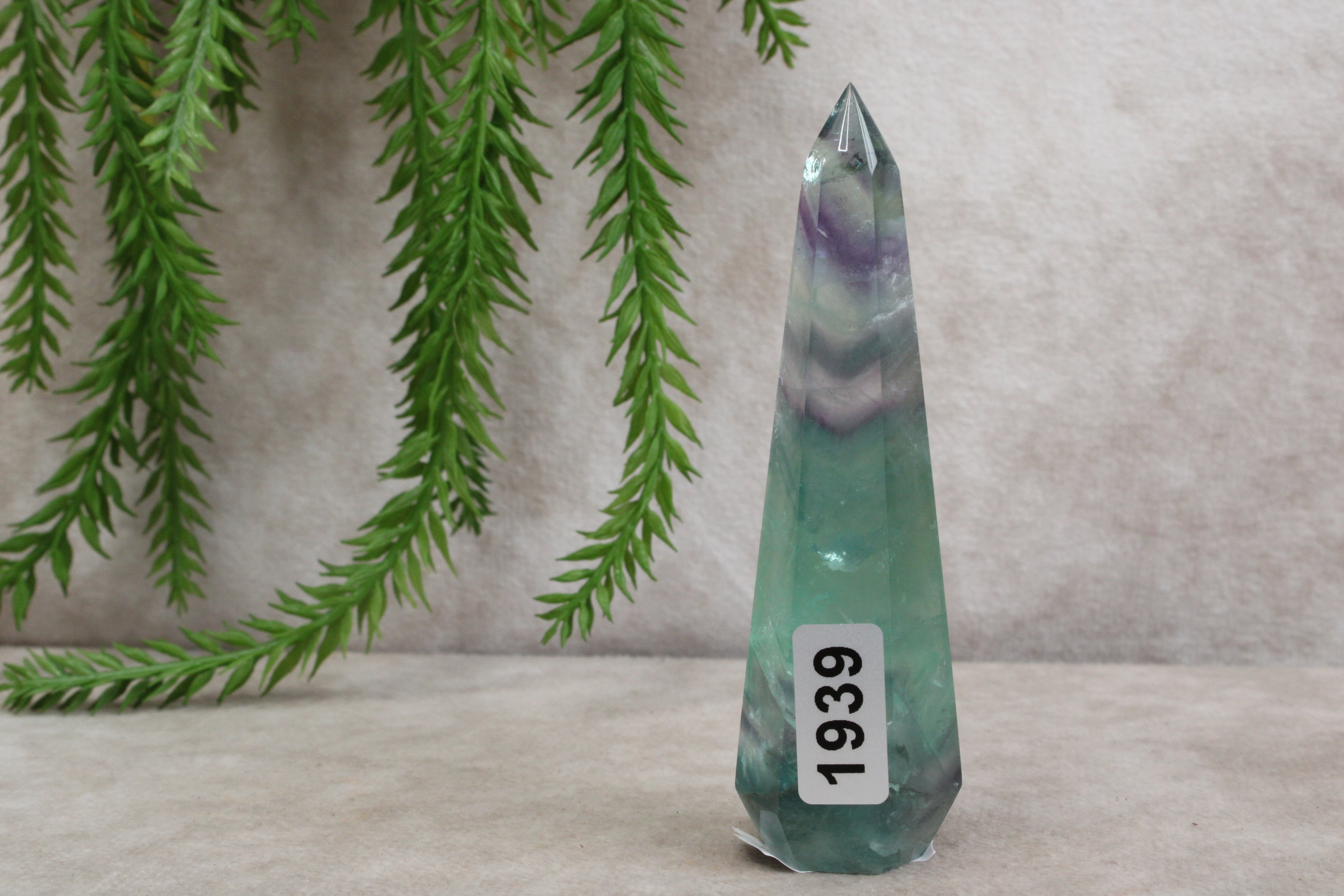 Feather fluoriet punt #1939