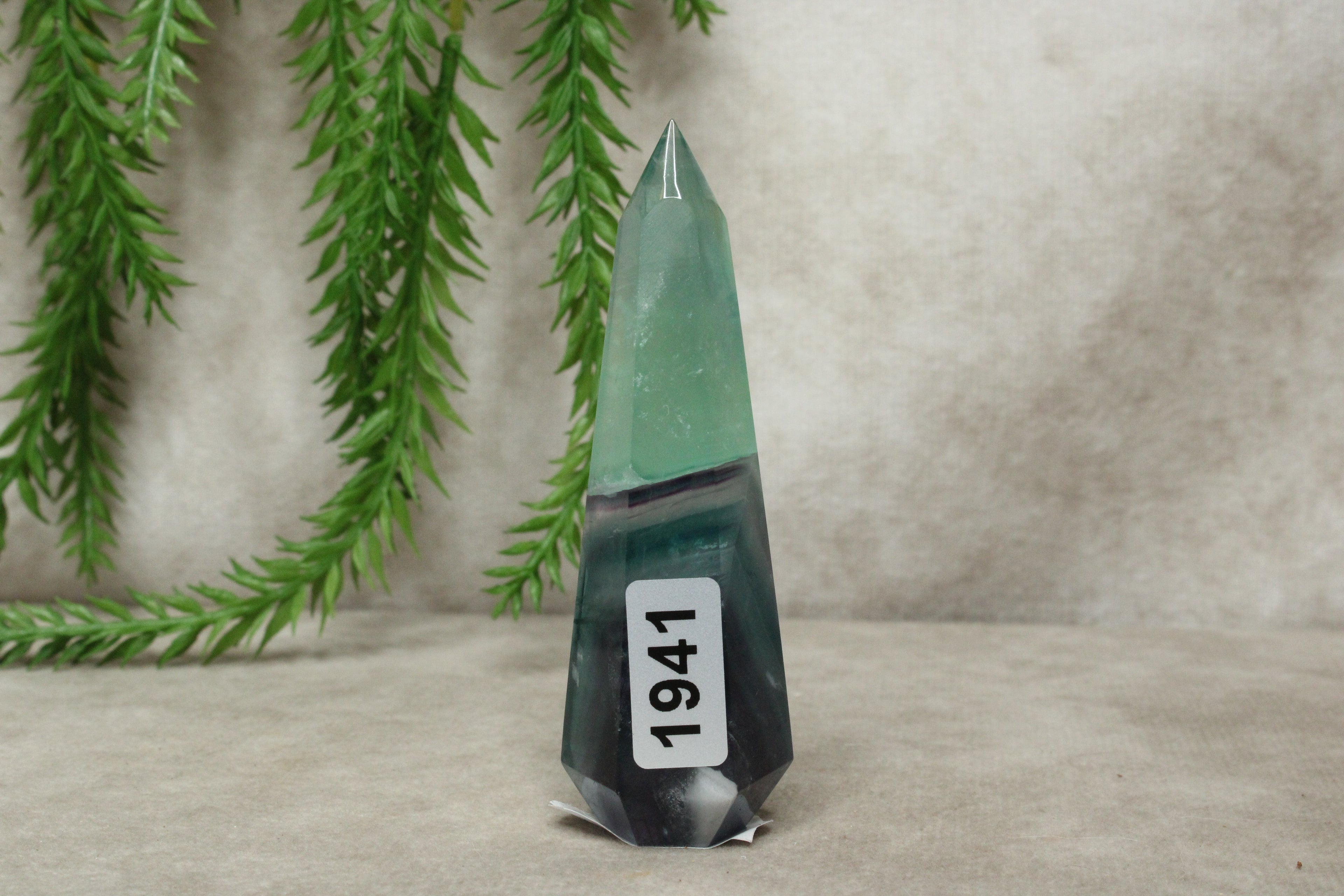 Feather fluoriet punt #1941