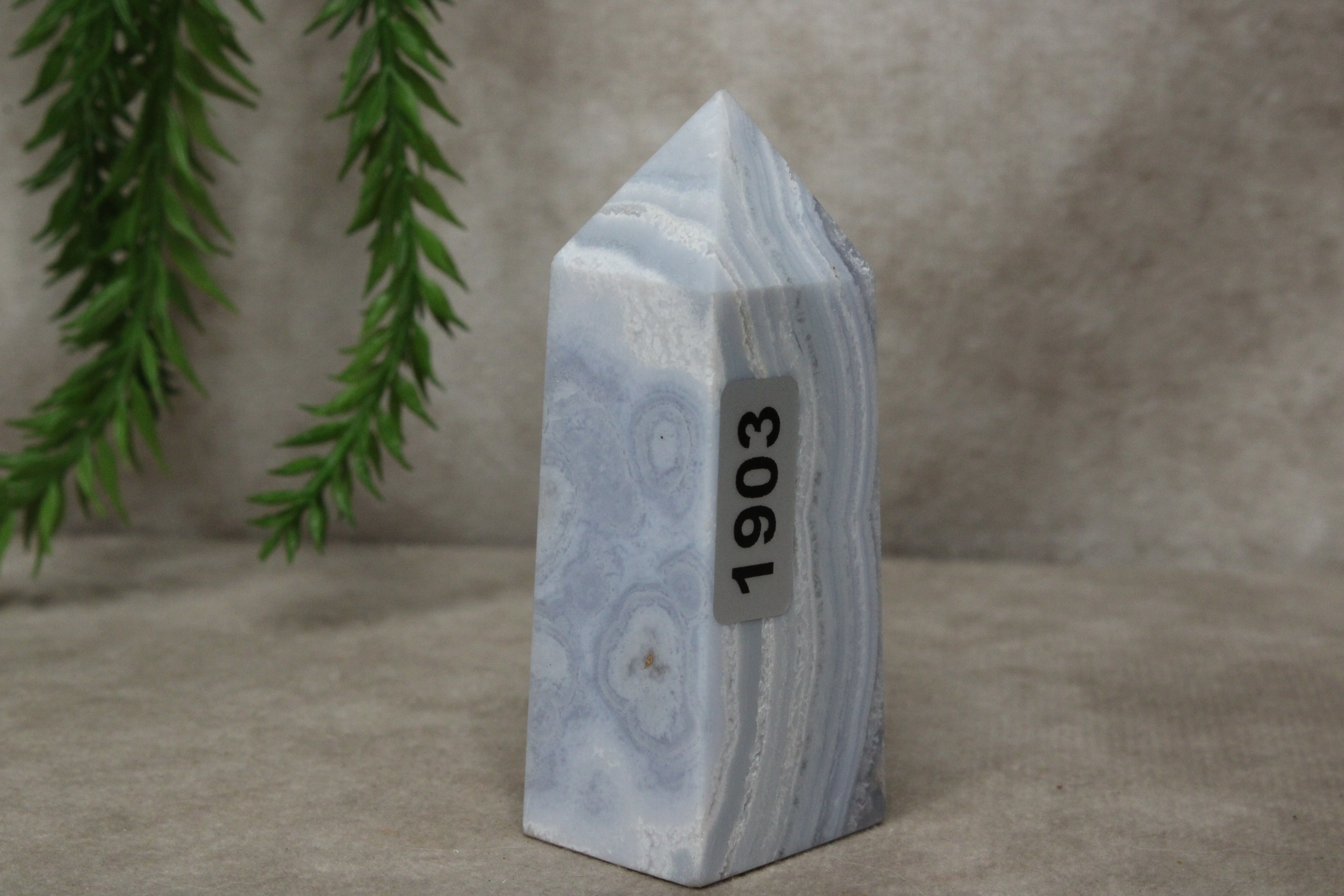 Bleu lace agaat toren #1903