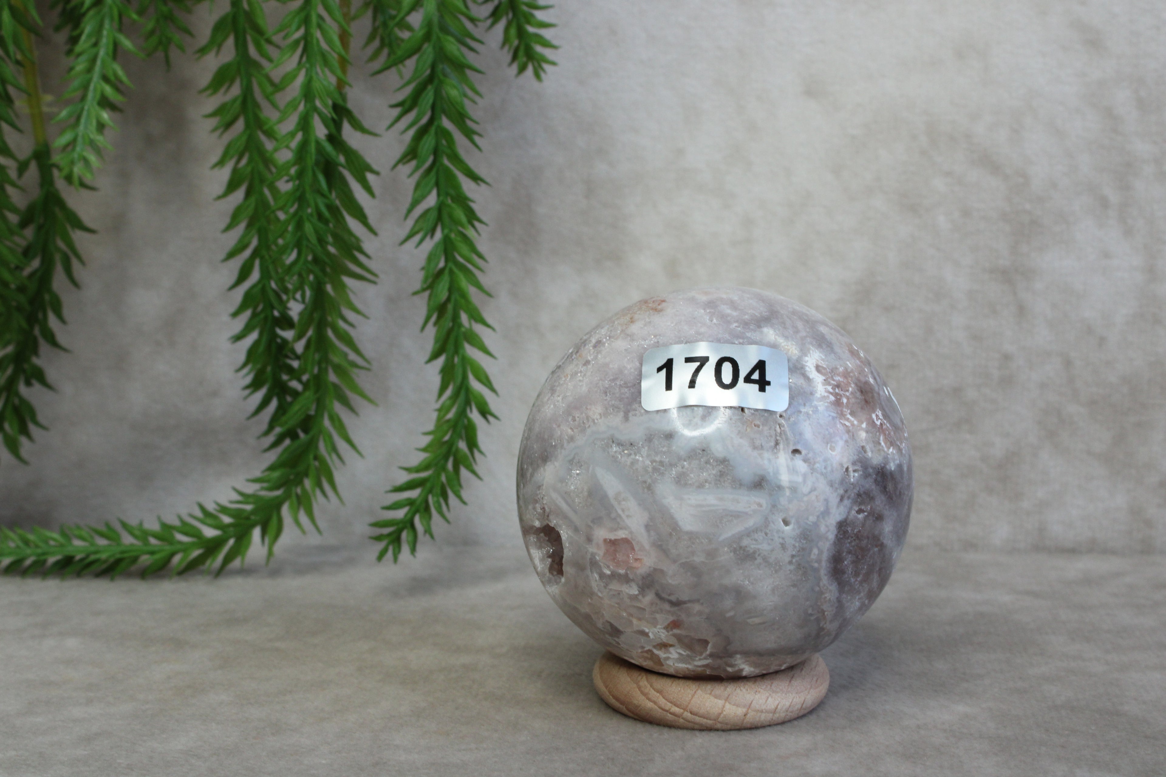 Roze amethist bol #1704