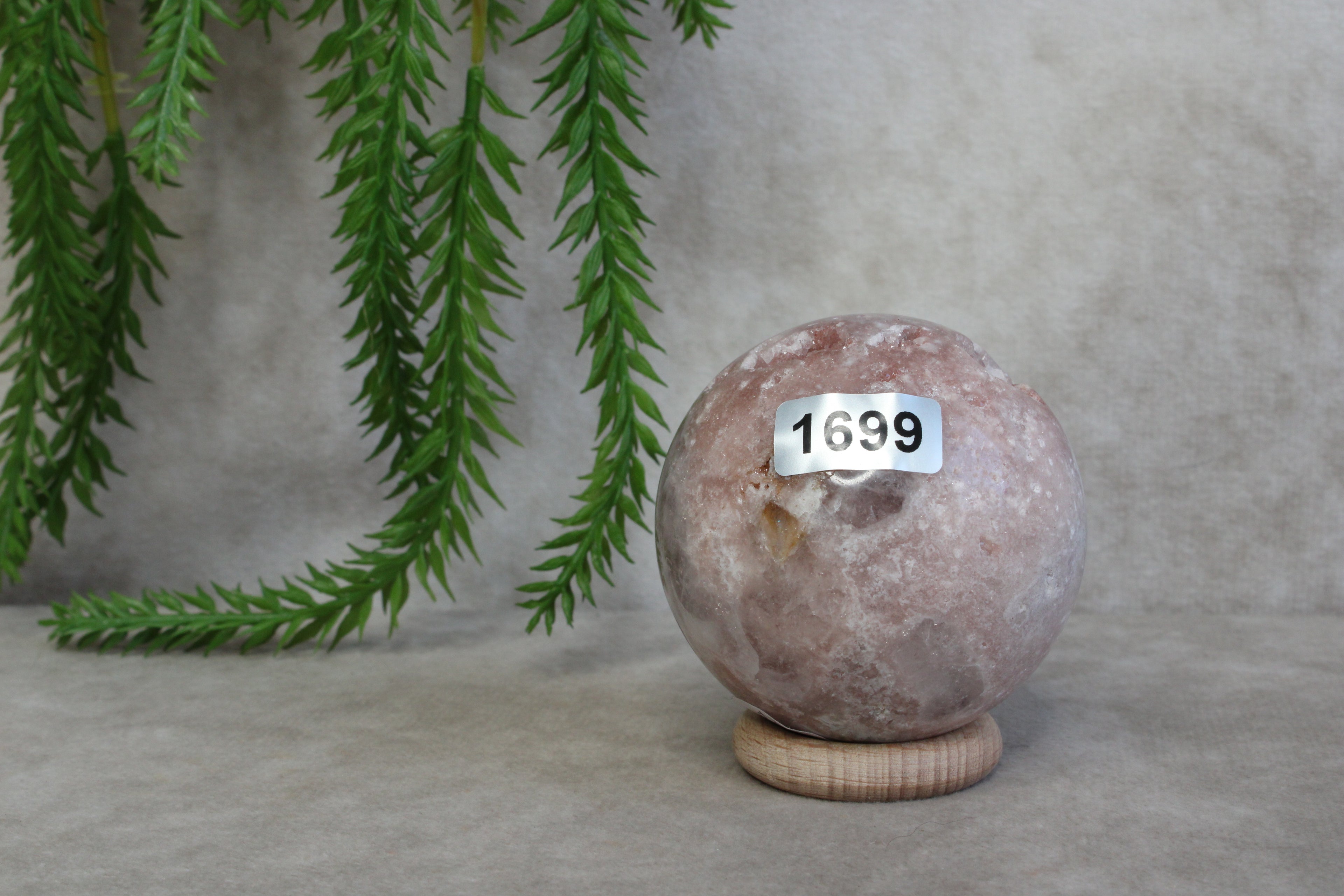 Roze amethist bol #1699