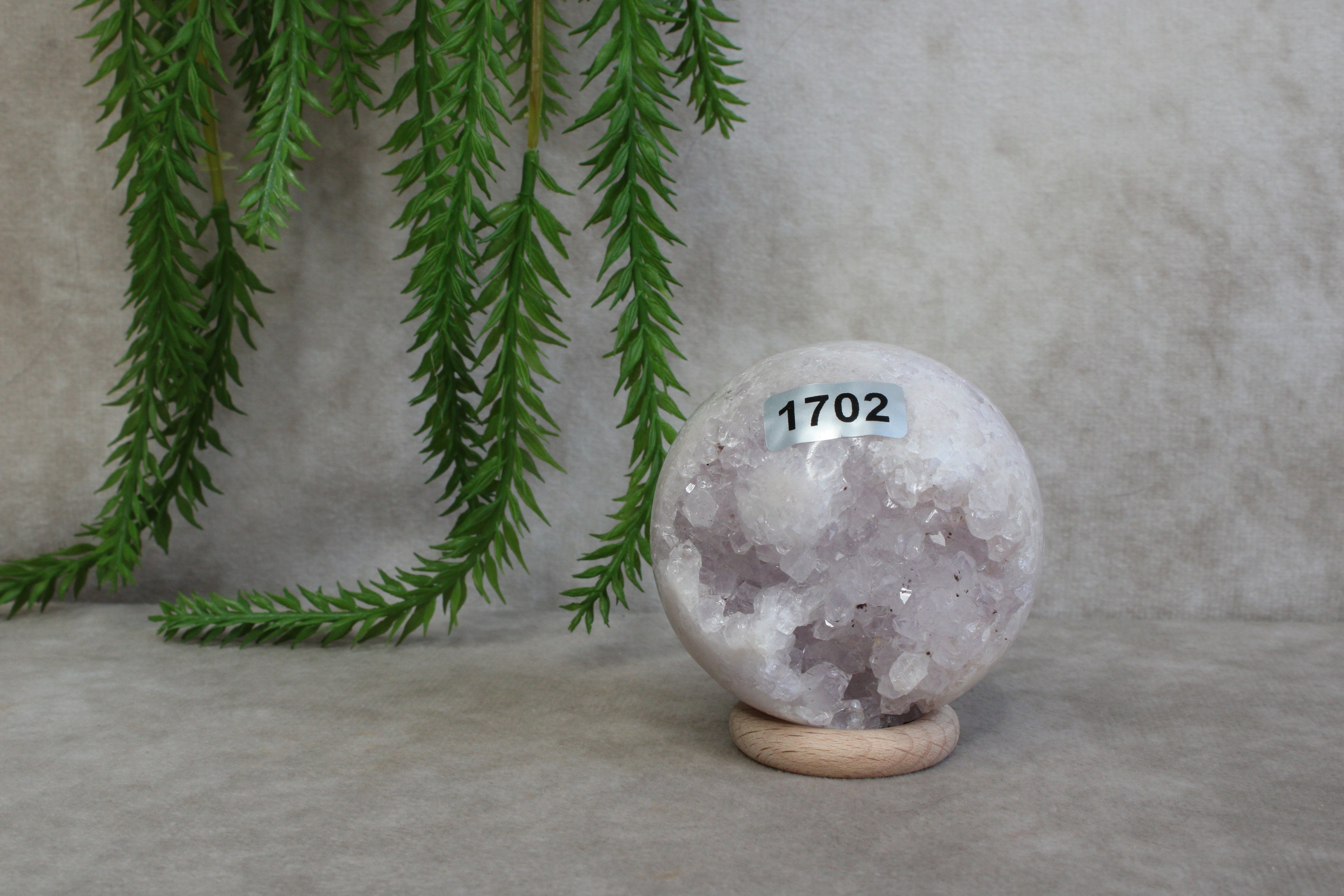 Roze amethist bol #1702