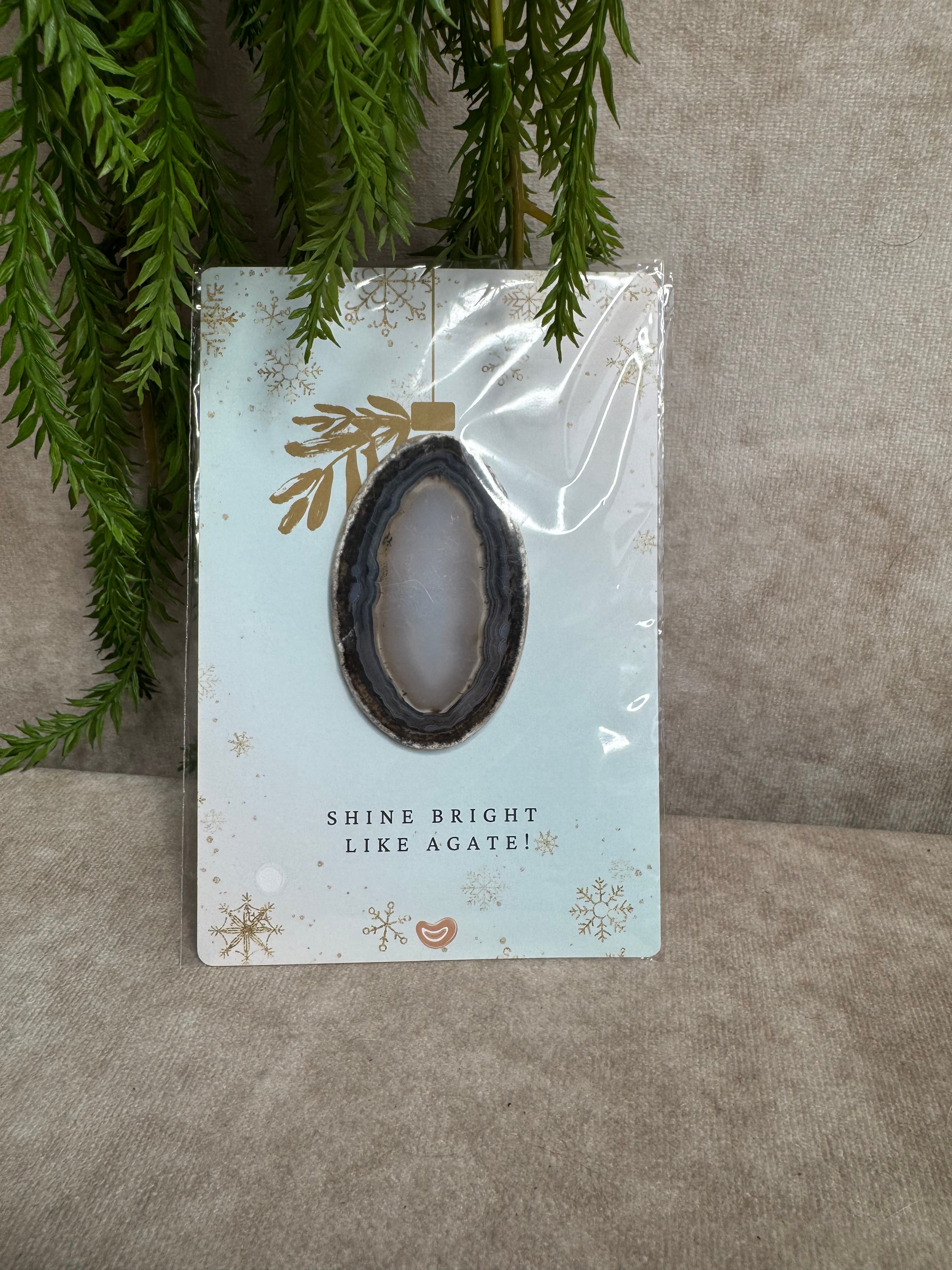 Kerst kaarten agaat schijf