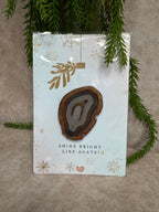 Kerst kaarten agaat schijf