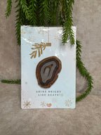 Kerst kaarten agaat schijf