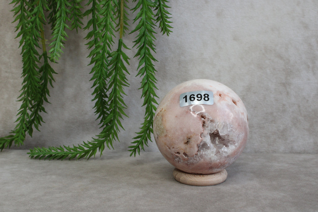Roze amethist bol #1698