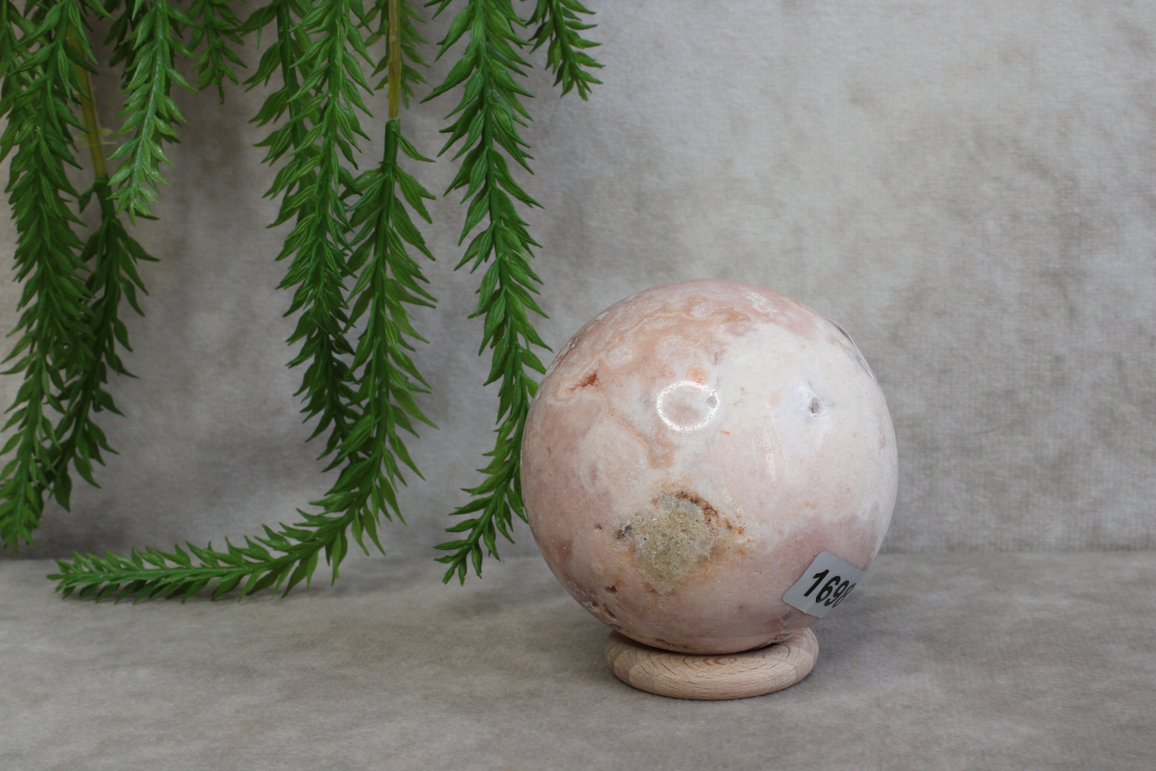 Roze amethist bol #1698