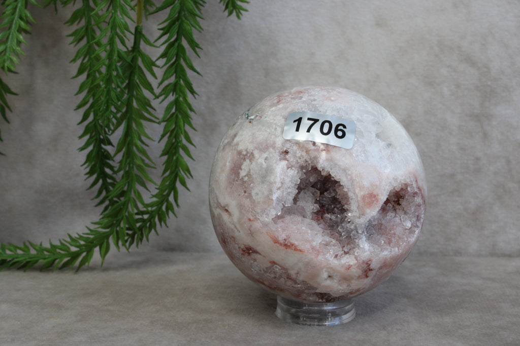Roze amethist bol #1706