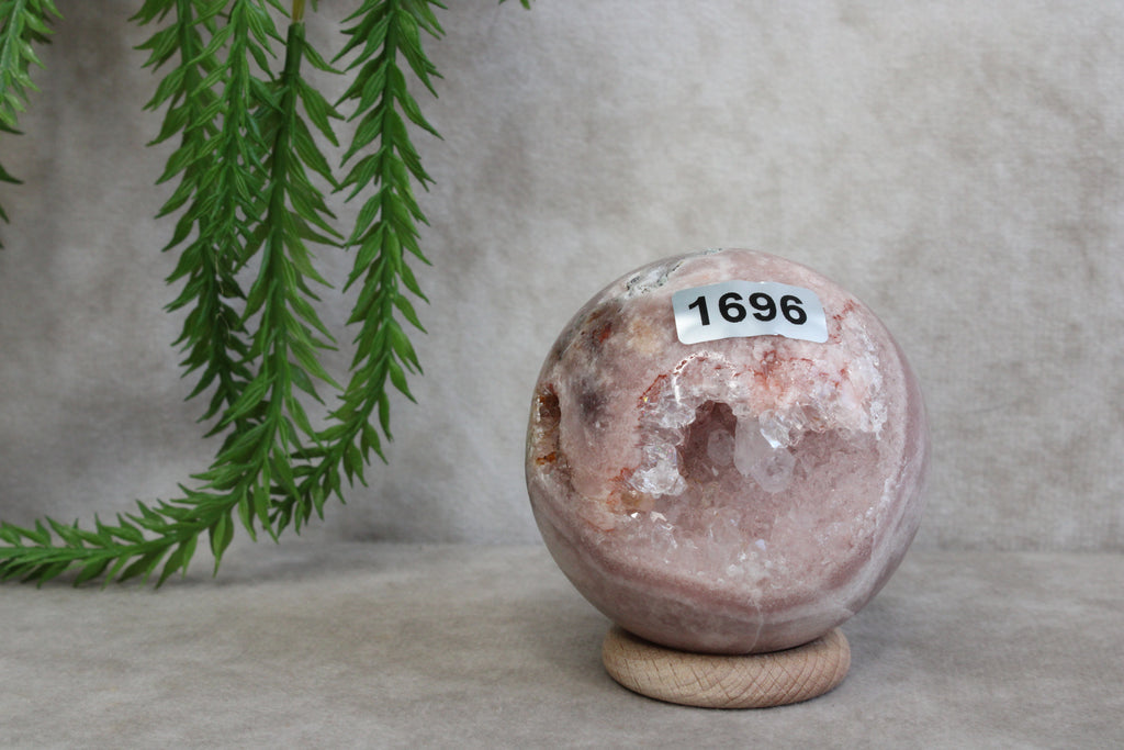 Roze amethist bol #1696