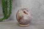 Roze amethist bol #1696