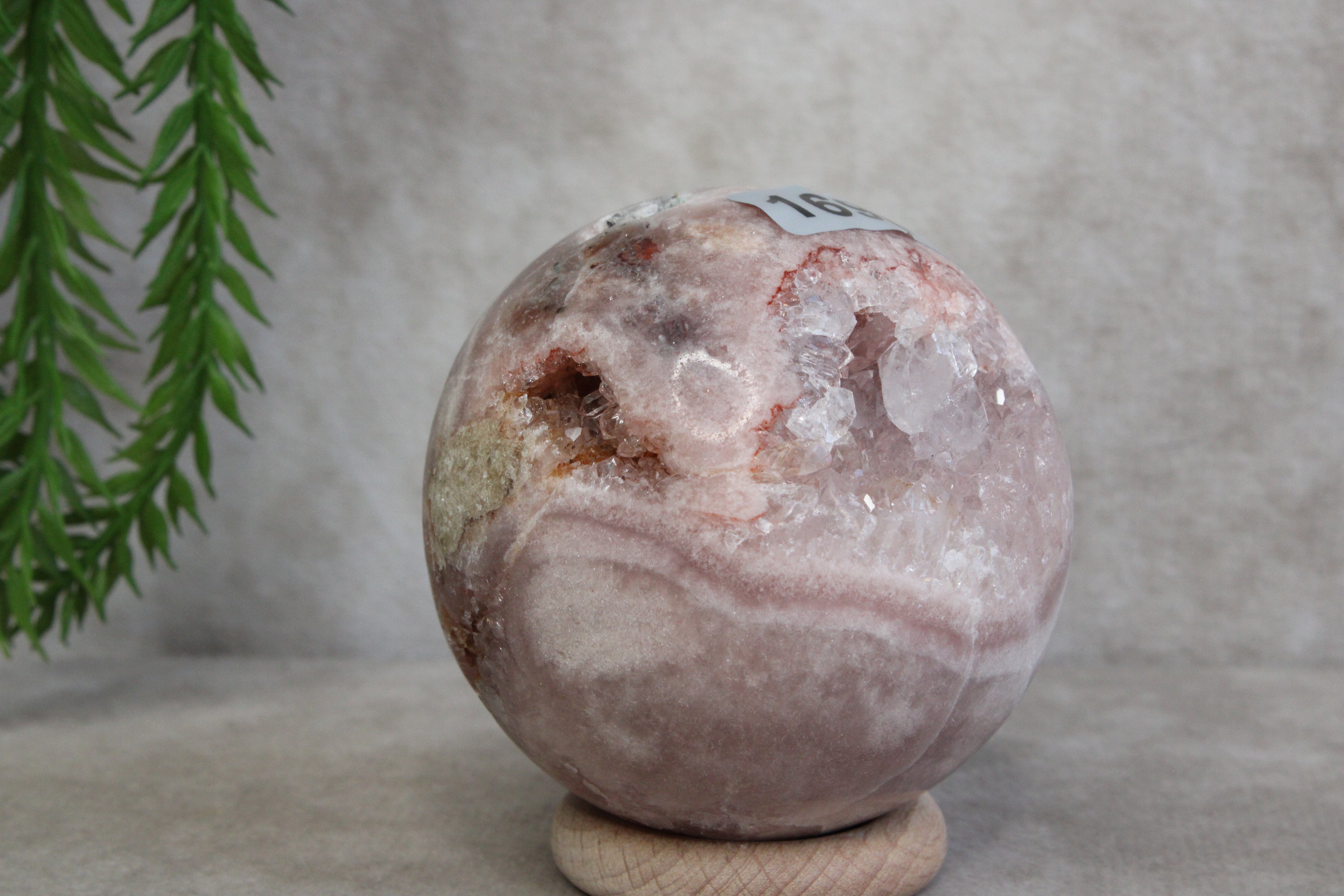 Roze amethist bol #1696