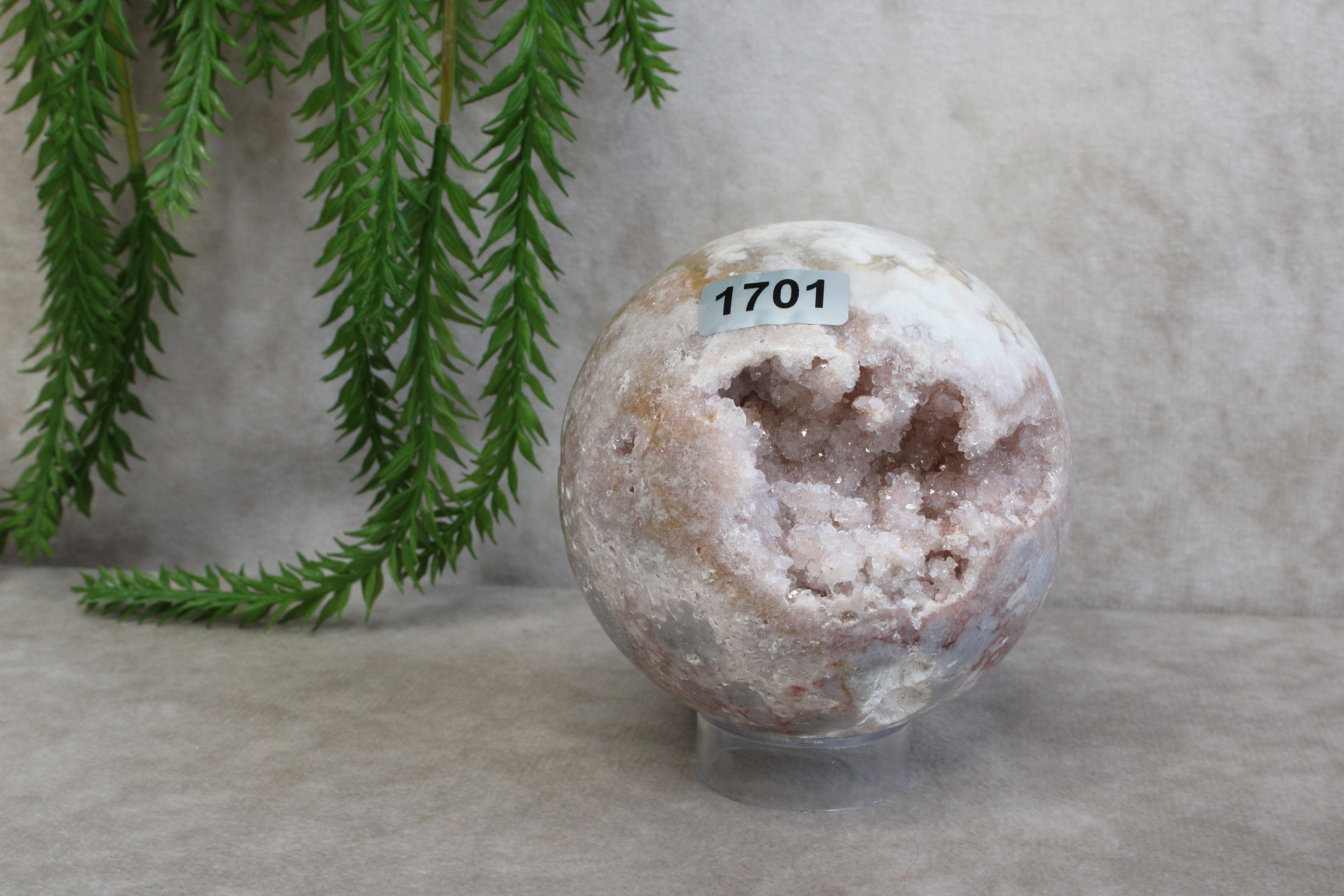 Roze amethist bol #1701