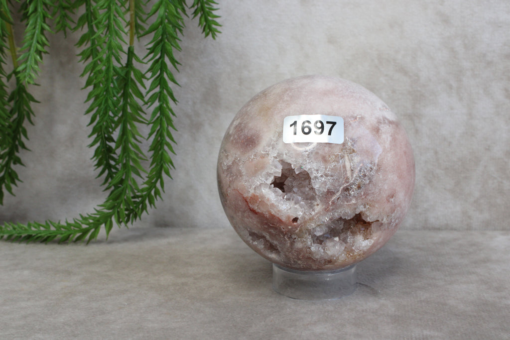 Roze amethist bol #1697