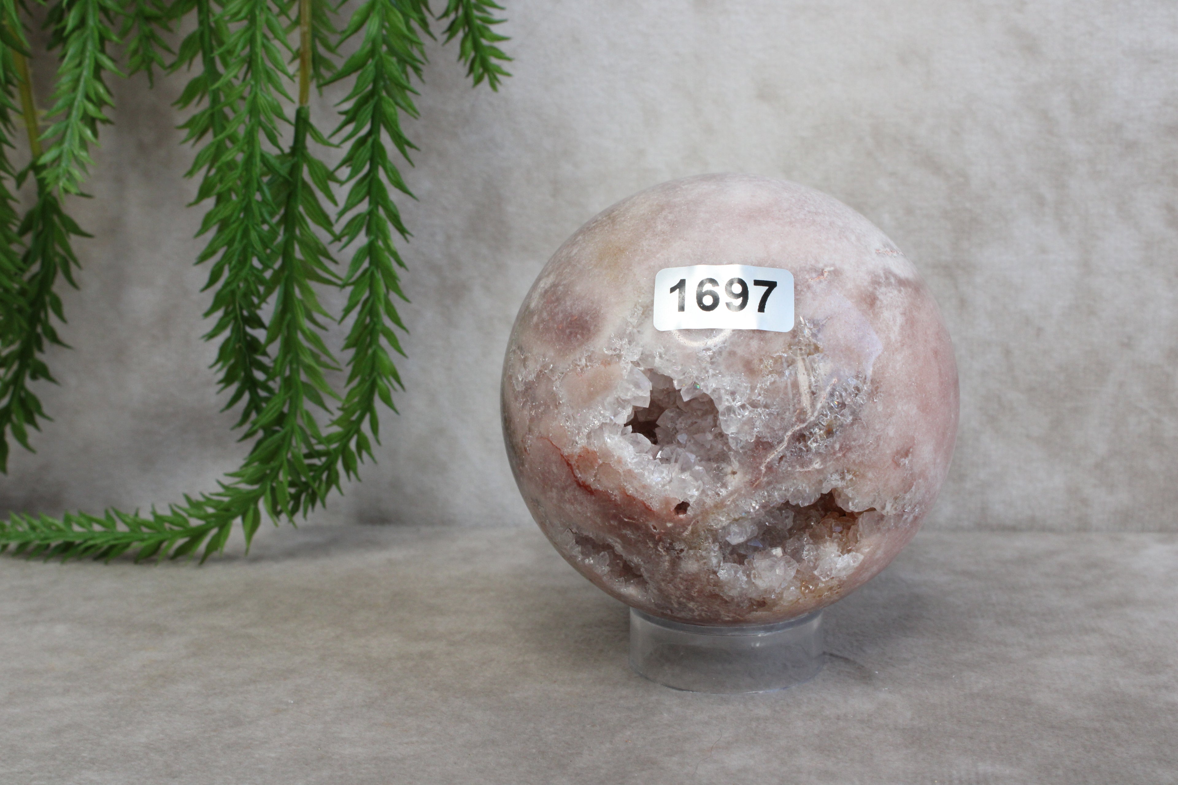 Roze amethist bol #1697